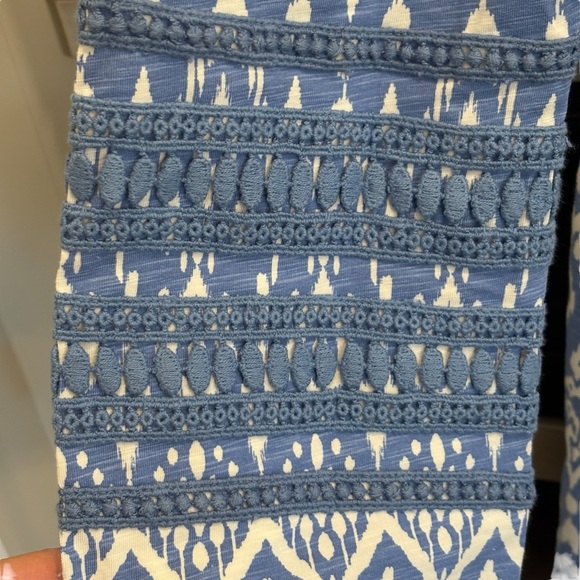 Coolibar French Blue Melrose Ikat Size Small Samoa Bay Cover-up - Picture 13 of 14